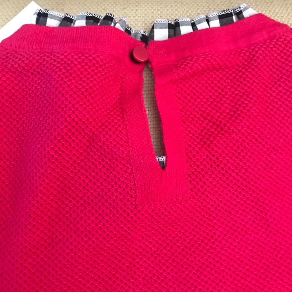 Textured Ruffle-Trim Sweater - Picture 6 of 8
